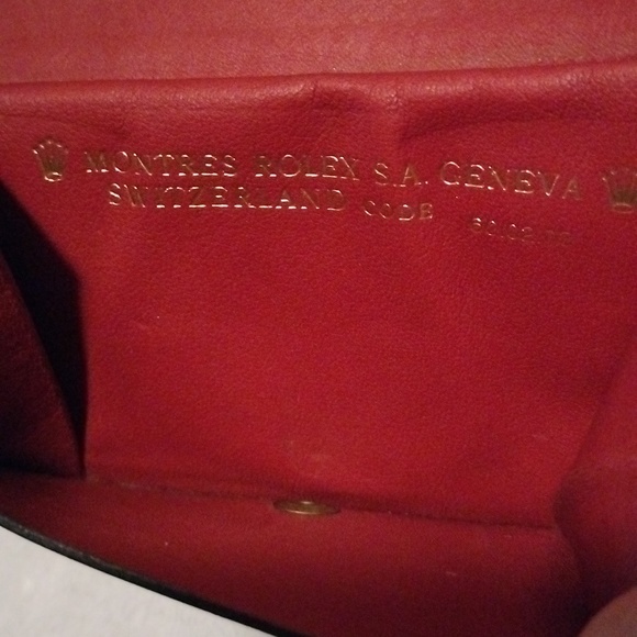 ROLEX red leather Bi-Fold Wallet - Picture 8 of 13